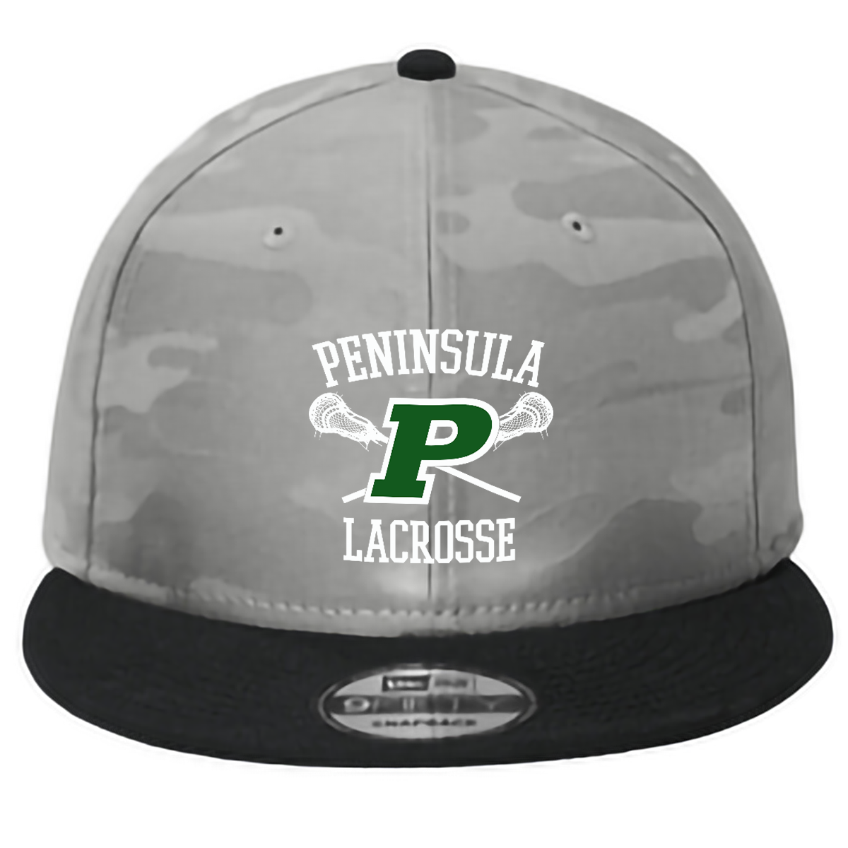 Peninsula Lacrosse Camo Flat Bill