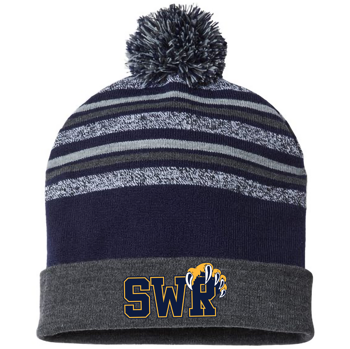 Shoreham-Wading River HS Lacrosse Striped Beanie
