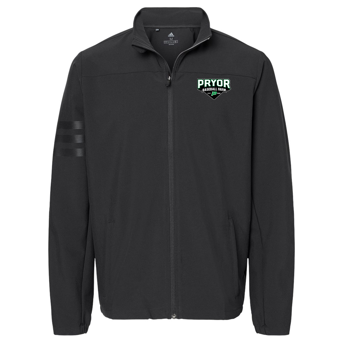 Pryor Baseball Farm 3-Stripes Full-Zip Jacket