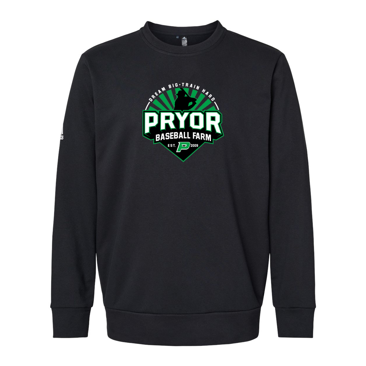Pryor Baseball Farm Adidas Fleece Crewneck Sweatshirt