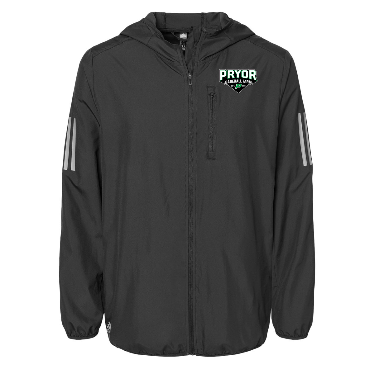 Pryor Baseball Farm Adidas Hooded Full-Zip Windbreaker