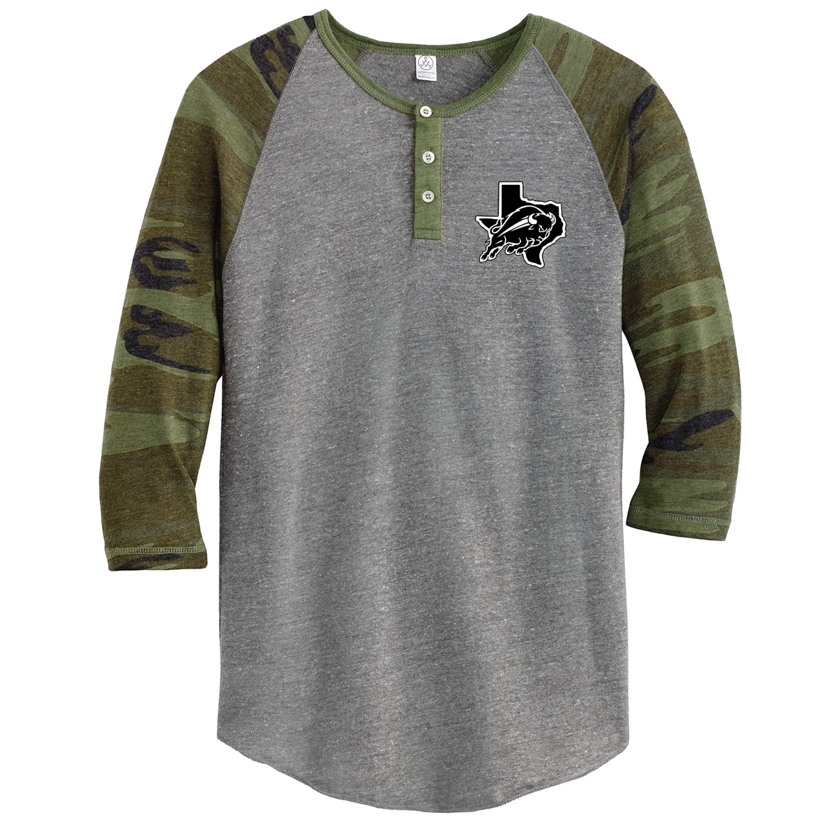 Forsan Athletics Camo Raglan Henley