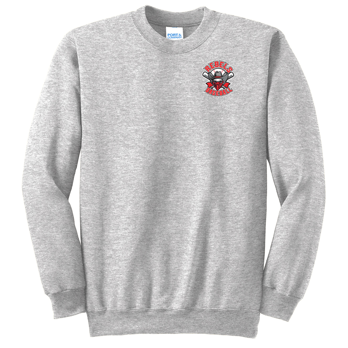 Rebels Baseball Crew Neck Sweater