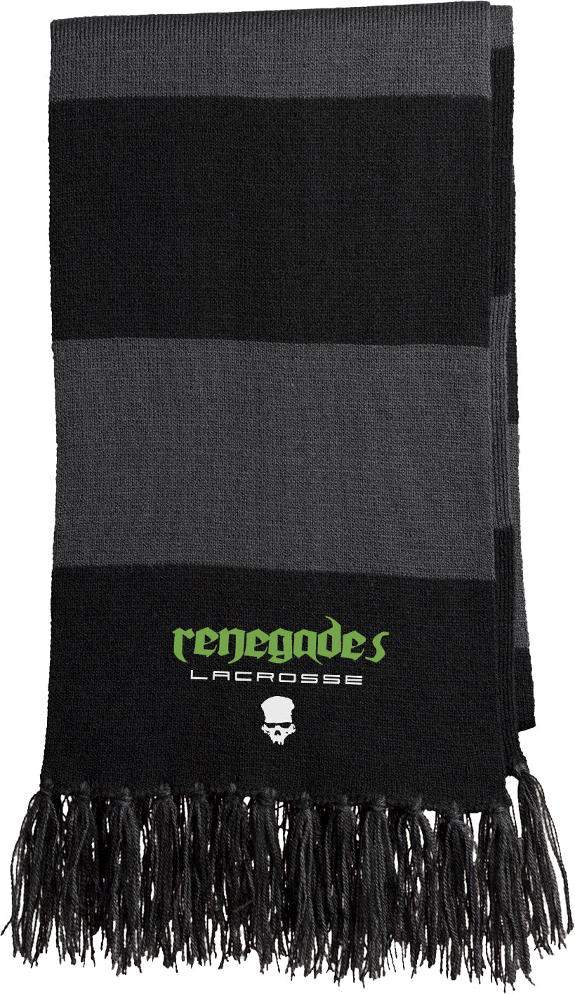 Renegades Lacrosse Black Team Scarf