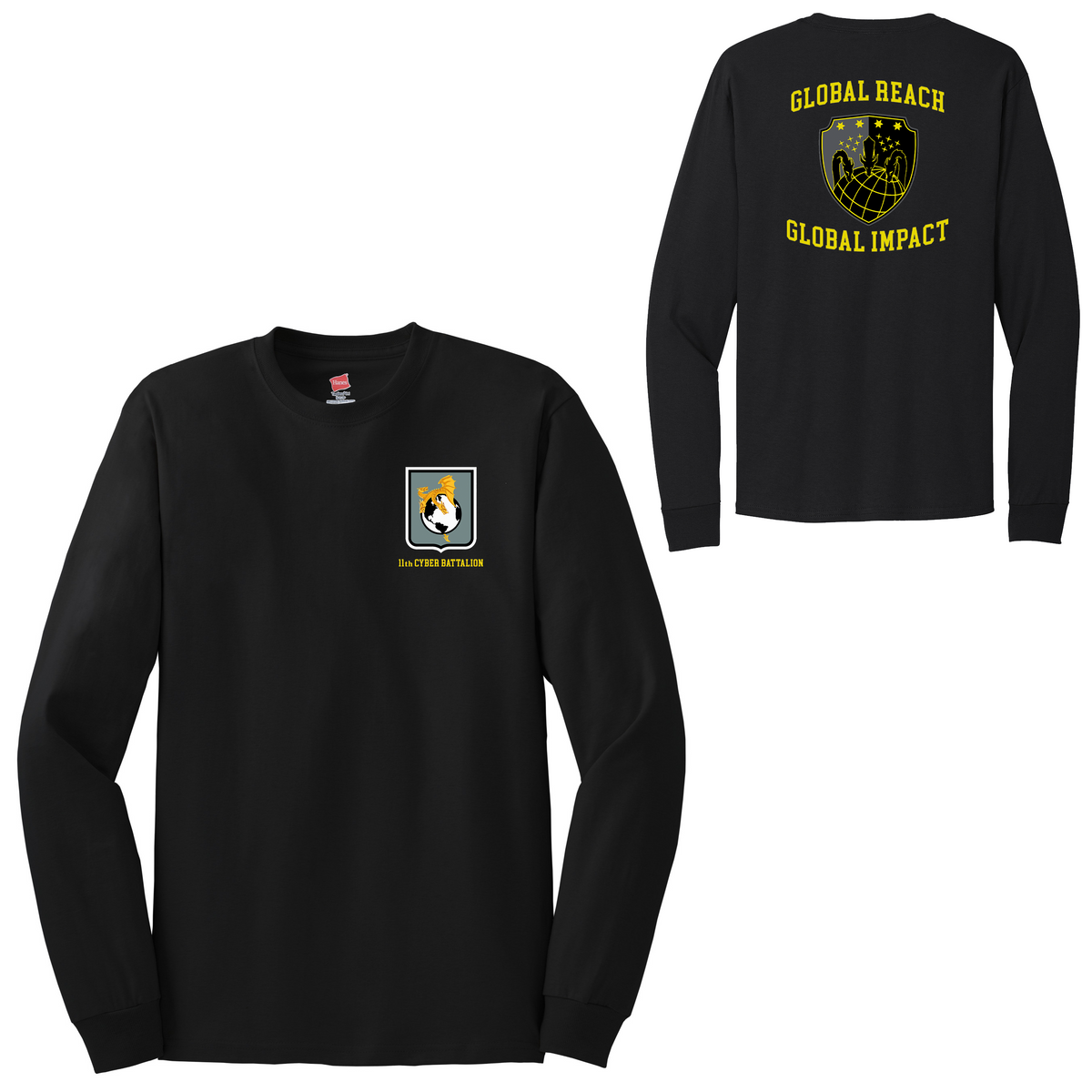 11th Cyber Battalion Cotton Long Sleeve - AUTHORIZED FOR PRT WEAR