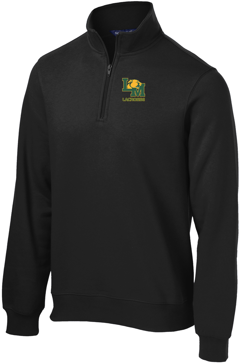 Little Miami Lacrosse Black 1/4 Zip Fleece