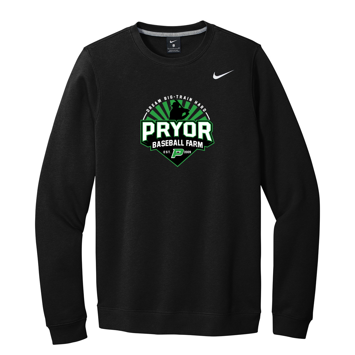 Pryor Baseball Farm Nike Fleece Crew Neck