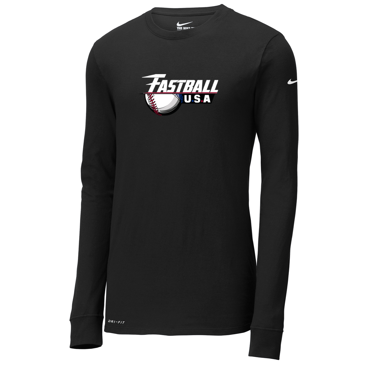 Fastball USA Academy Baseball Nike Dri-FIT Long Sleeve Tee