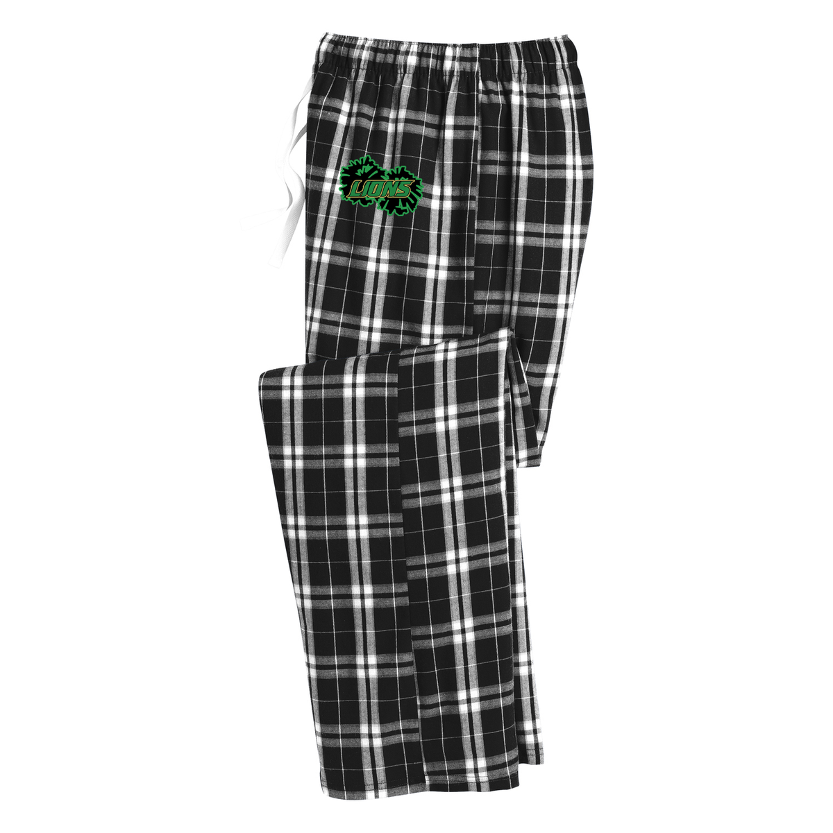 Lanierland Lions Cheer Plaid Pajama Pants