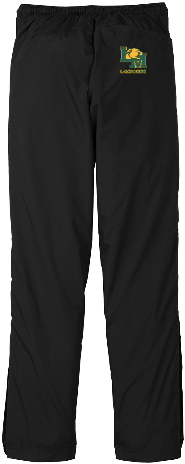 Little Miami Lacrosse Black Rain/Wind Pants