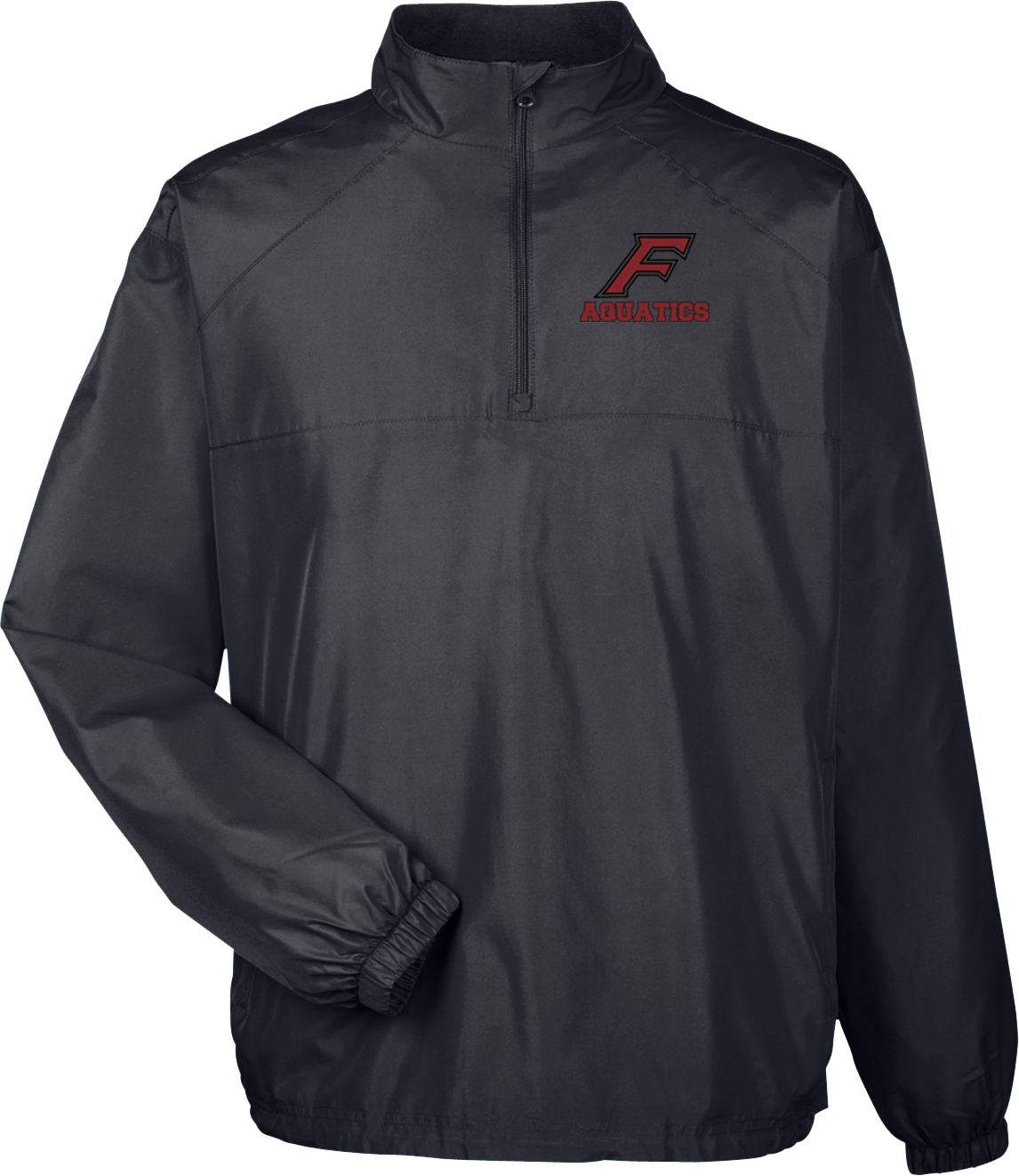 Farmington Aquatics Black Quarterzip Windbreaker