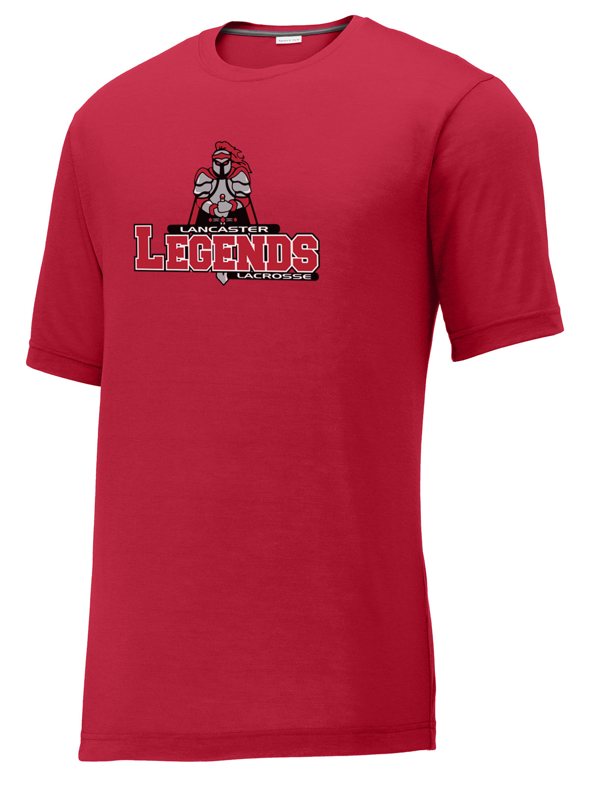 Lancaster Legends Lacrosse Deep Red CottonTouch Performance T-Shirt