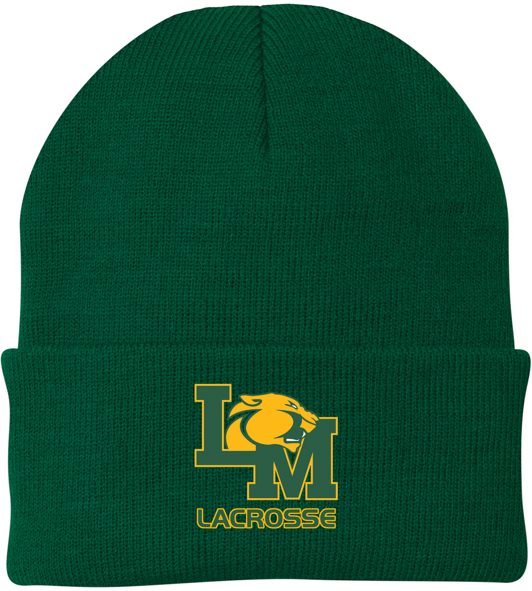 Little Miami Lacrosse Green Knit Beanie