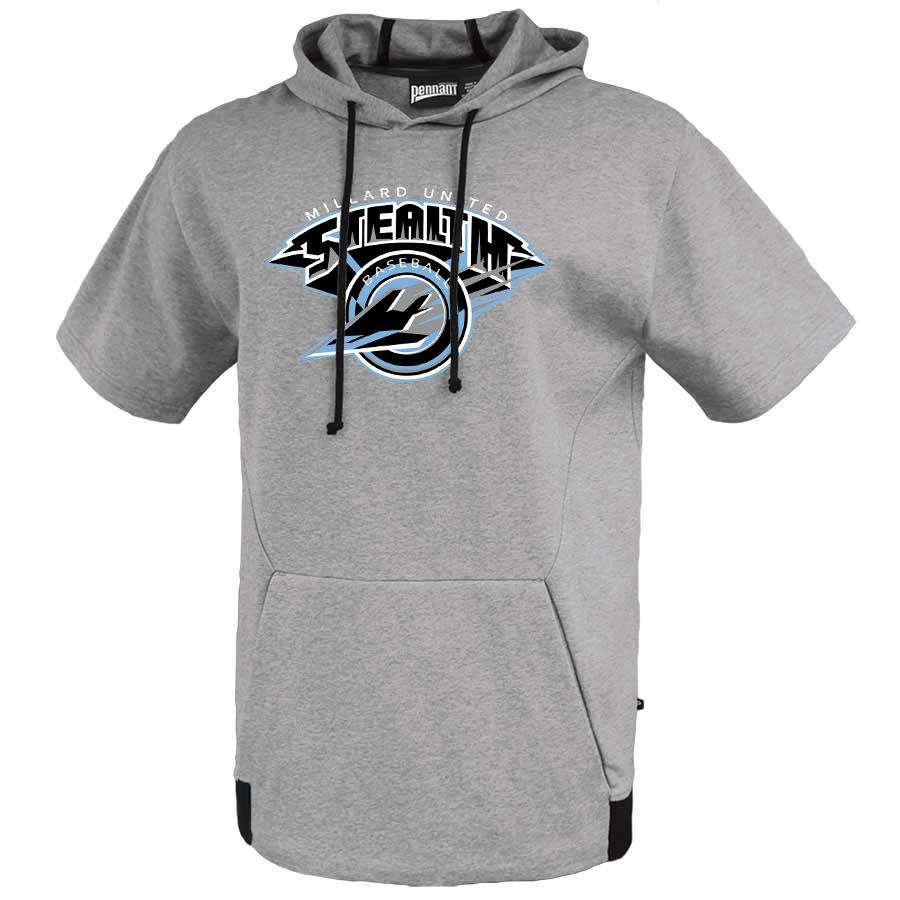 Millard United Stealth Baseball Short Sleeve Hoodie