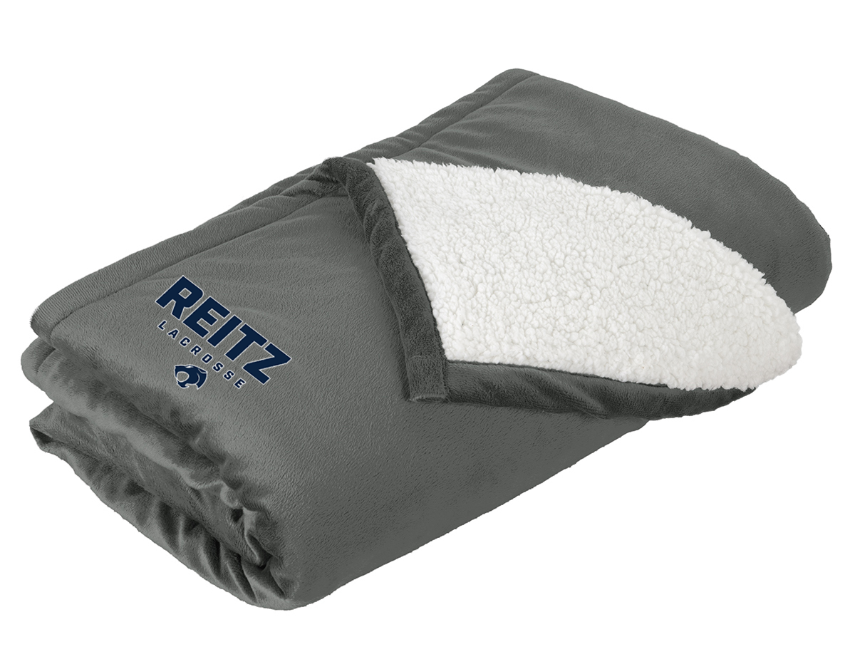 Reitz Lacrosse Heather Grey Blanket