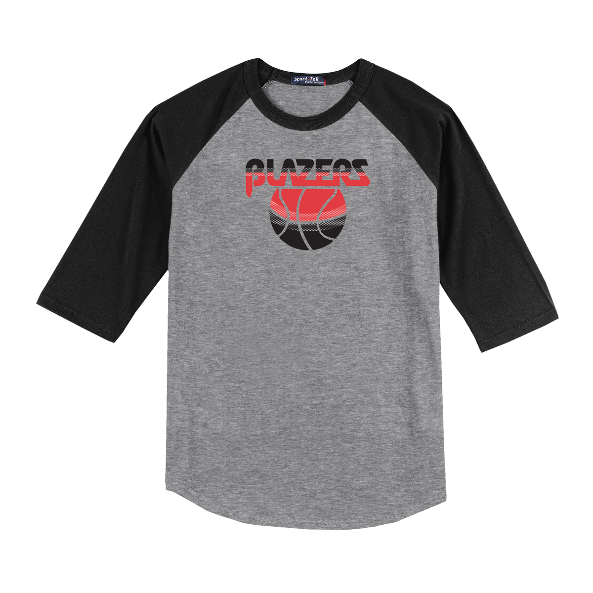 Blazers Basketball 3/4 Sleeve Baseball Shirt