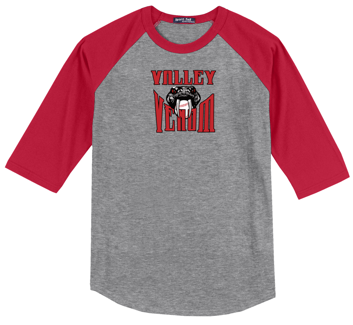 Valley Venom Baseball 3/4 Sleeve Baseball Shirt