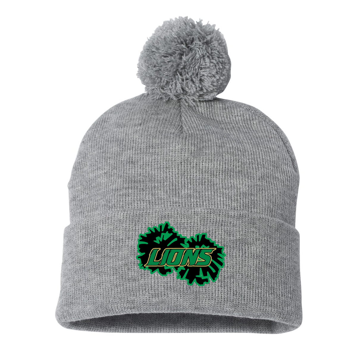 Lanierland Lions Cheer Pom-Pom Beanie