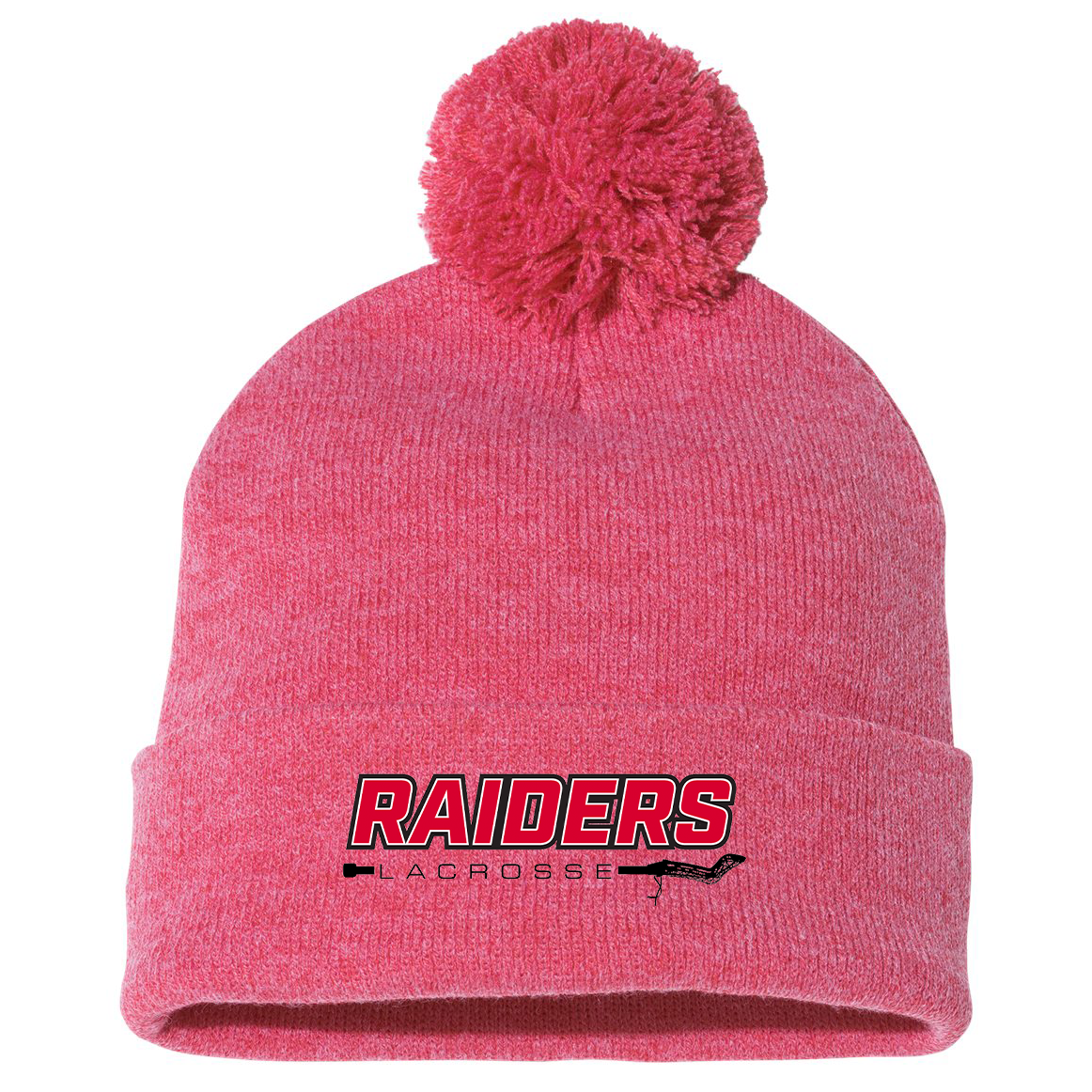 PM Raiders Girls Lacrosse Sportsman Pom-Pom Beanie