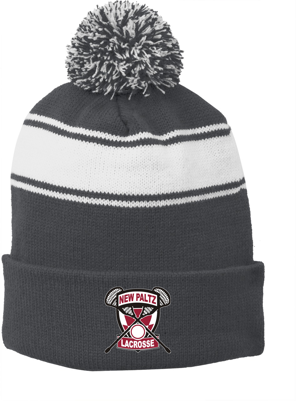 New Paltz Youth Lacrosse Pom Pom Beanie