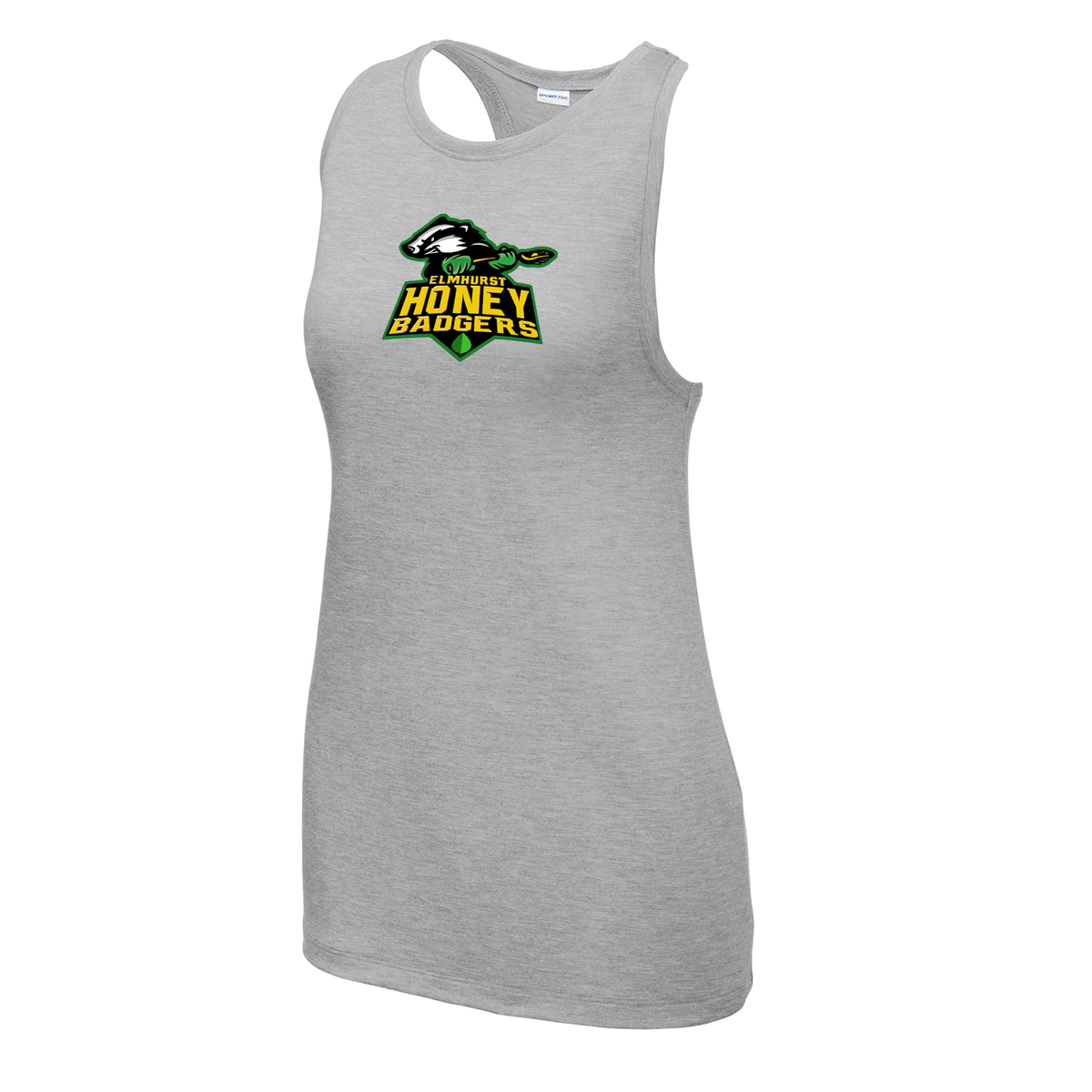 Elmhurst Honey Badgers Women's Tri-Blend Wicking Racerback