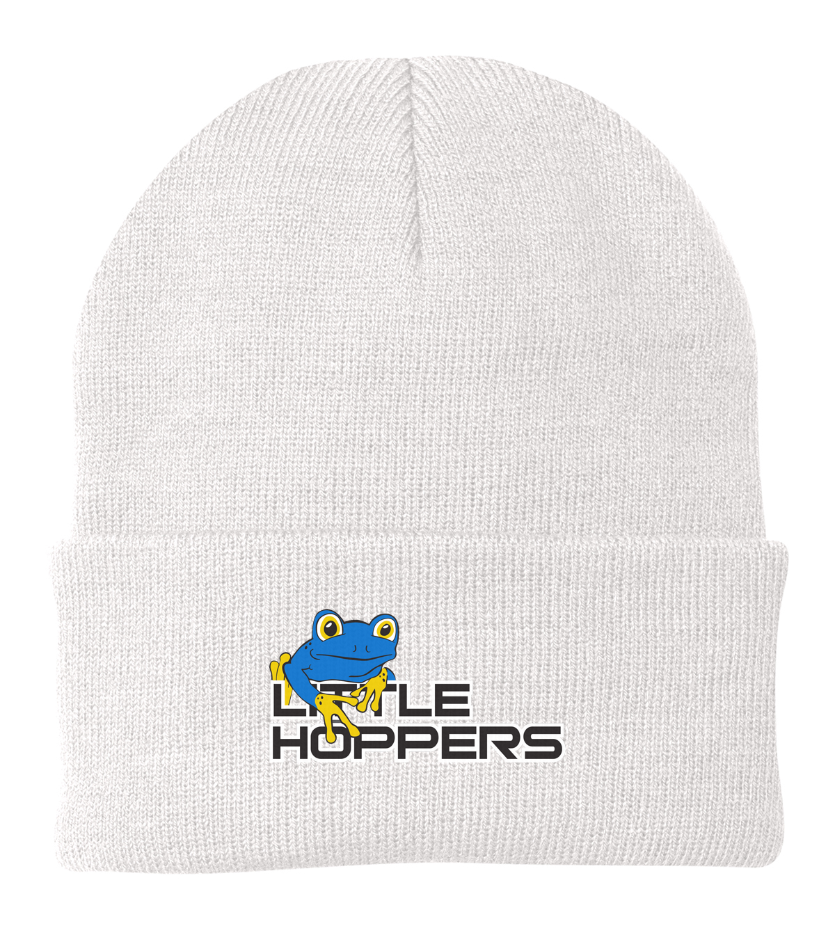 Little Hoppers White Knit Beanie