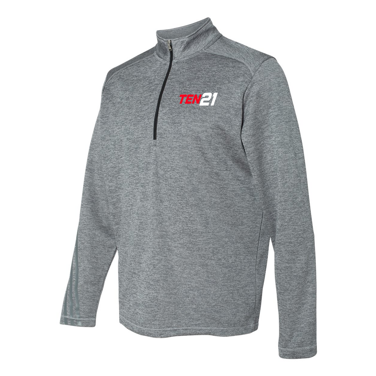 TEN21 Lacrosse Adidas Terry Heathered Quarter-Zip Pullover