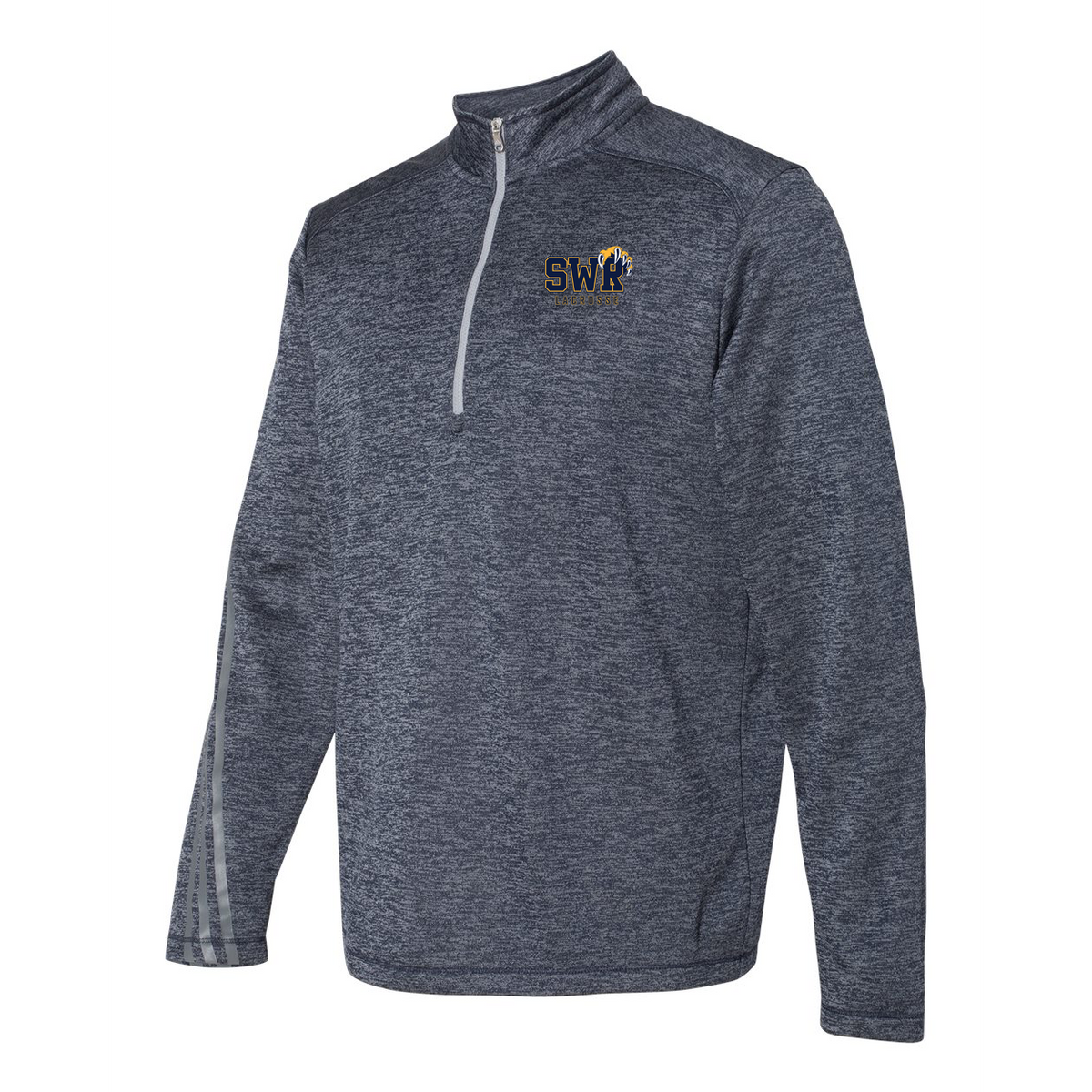 SWR Lacrosse Adidas Terry Heathered Quarter-Zip Pullover