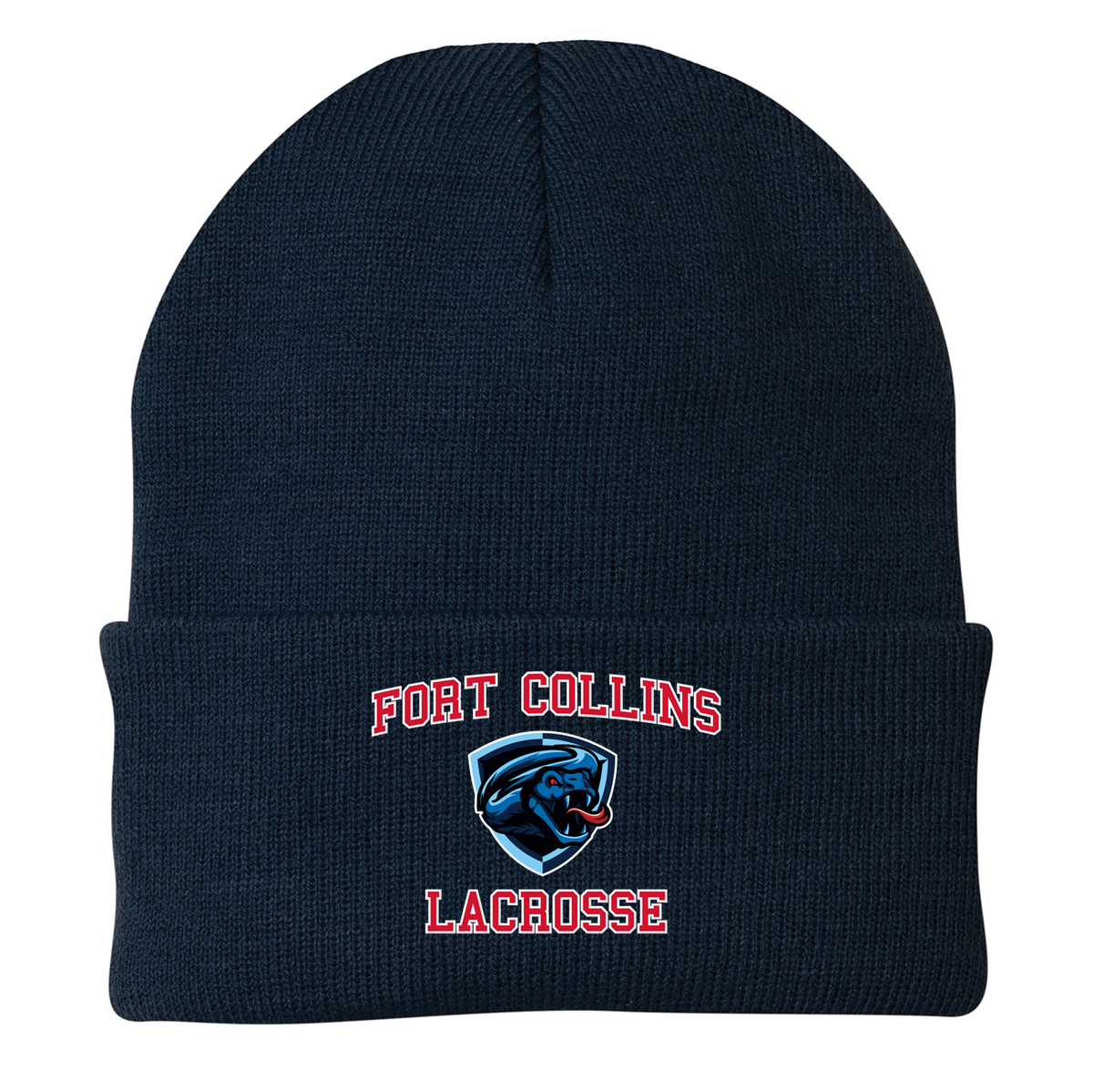 Fort Collins Lacrosse  Knit Beanie