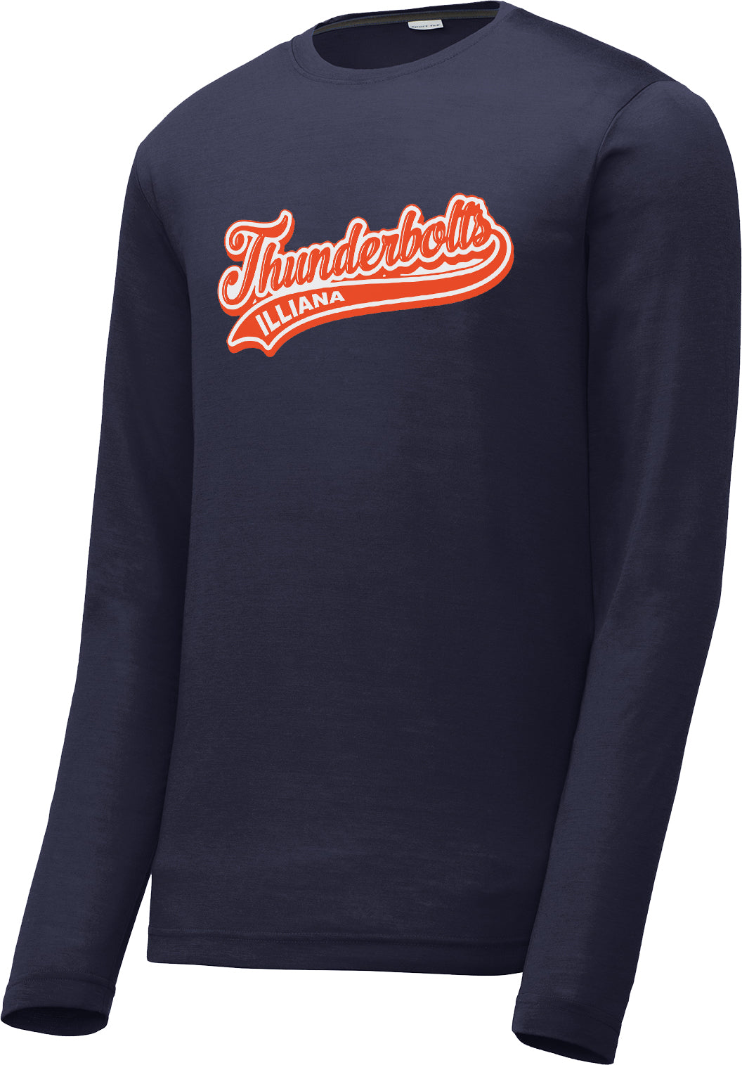 Illiana Thunderbolts Navy Long Sleeve CottonTouch Performance Shirt