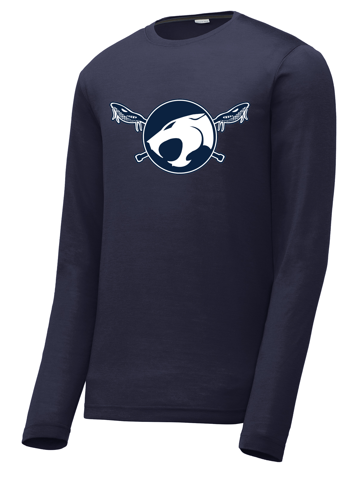 Reitz Lacrosse Navy Long Sleeve CottonTouch Performance Shirt