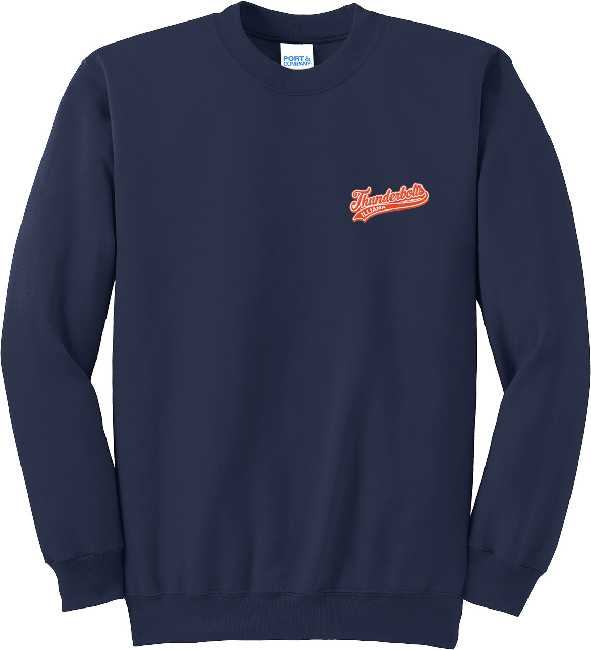 Illiana Thunderbolts Navy Crew Neck Sweater