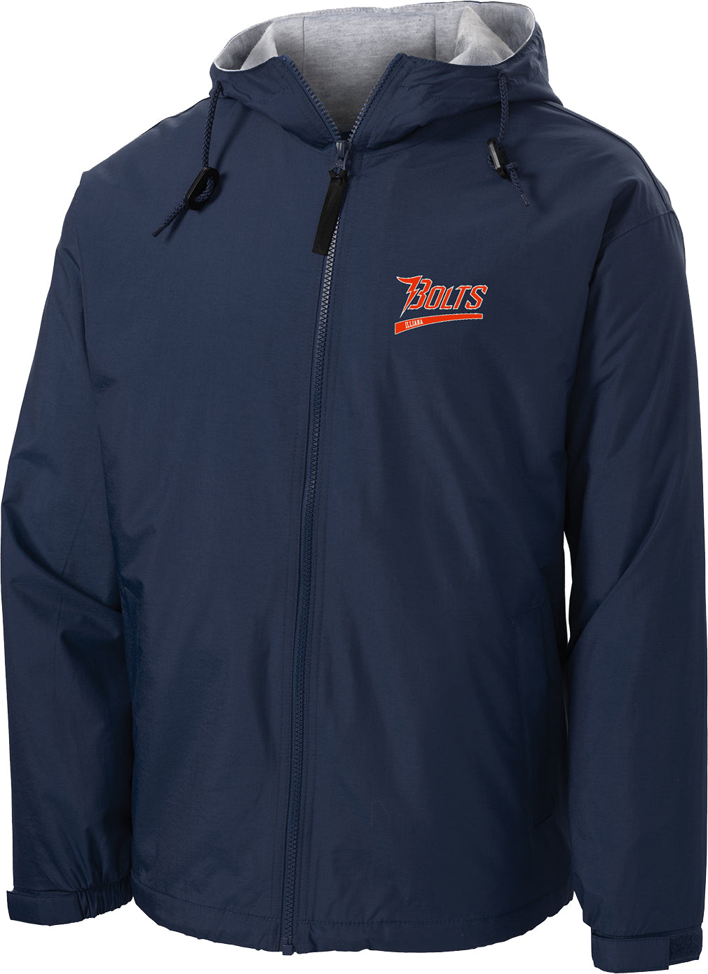 Illiana Thunderbolts Navy Hooded Jacket