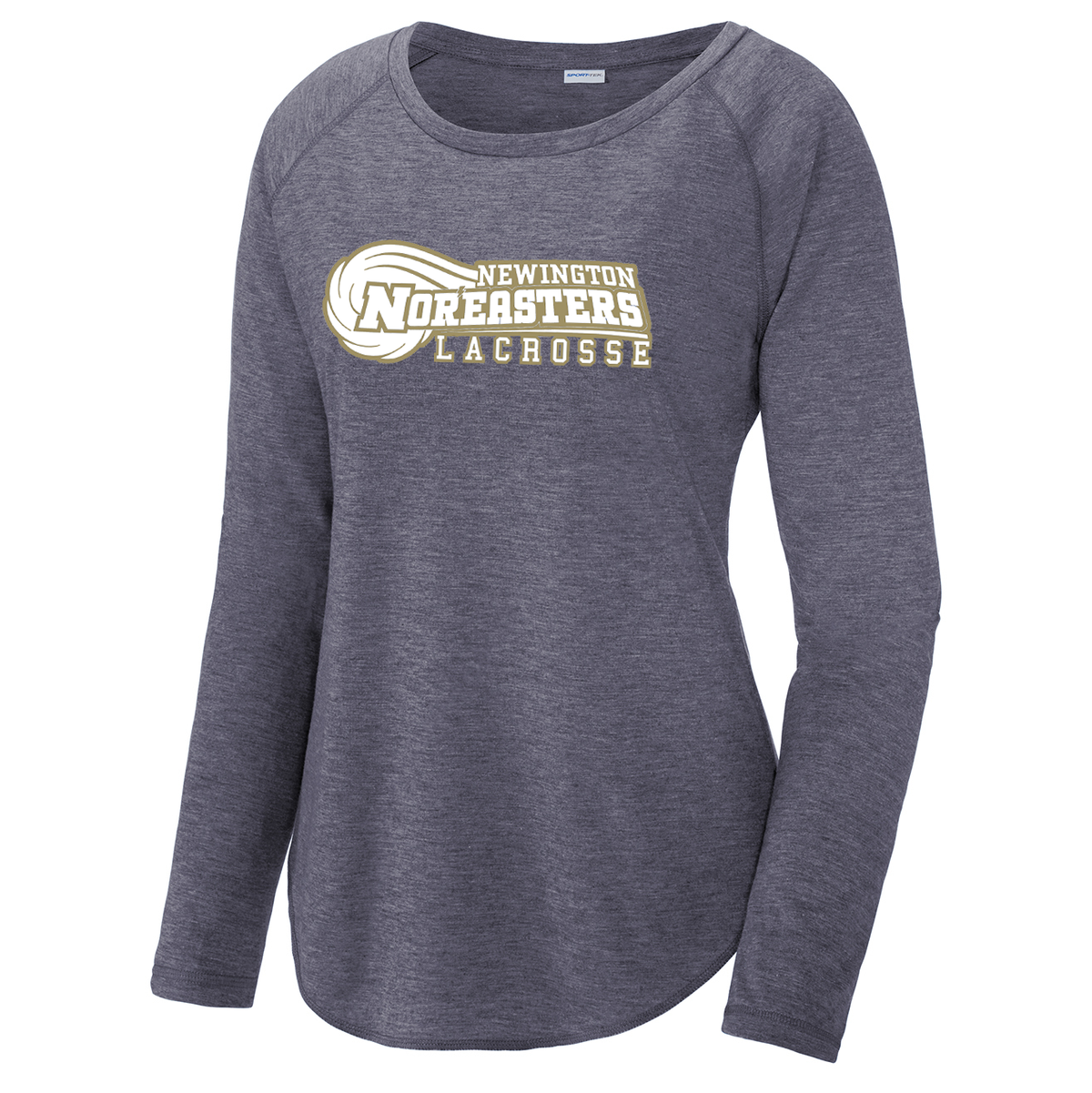 Newington High School Lacrosse Womens Raglan Long Sleeve CottonTouch