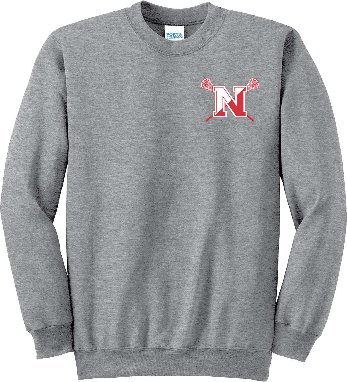 Norwich Youth Lacrosse Grey Crew Neck Sweatshirt