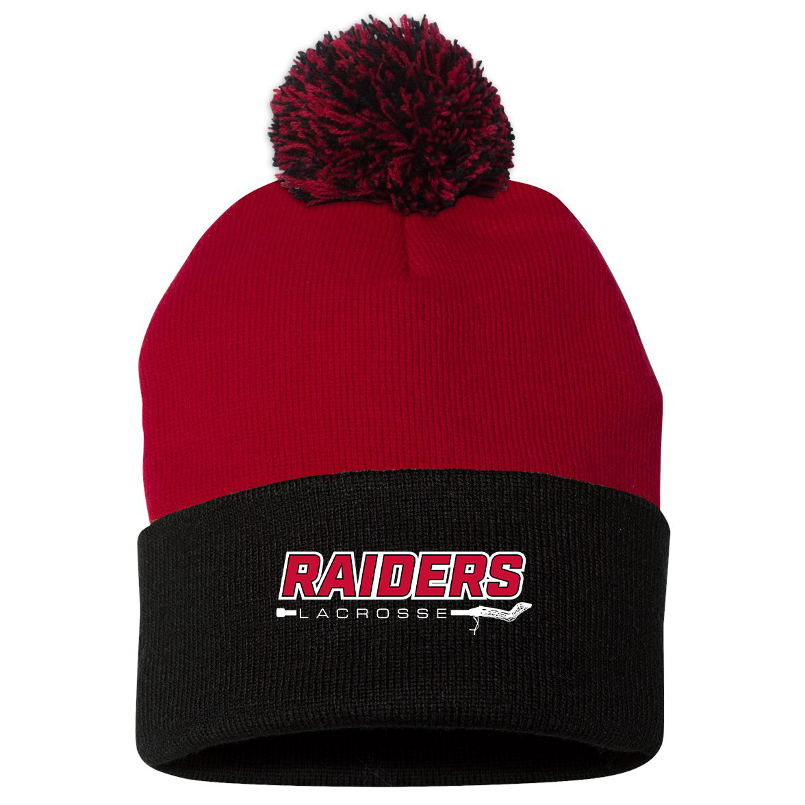 PM Raiders Girls Lacrosse Sportsman Pom-Pom Beanie
