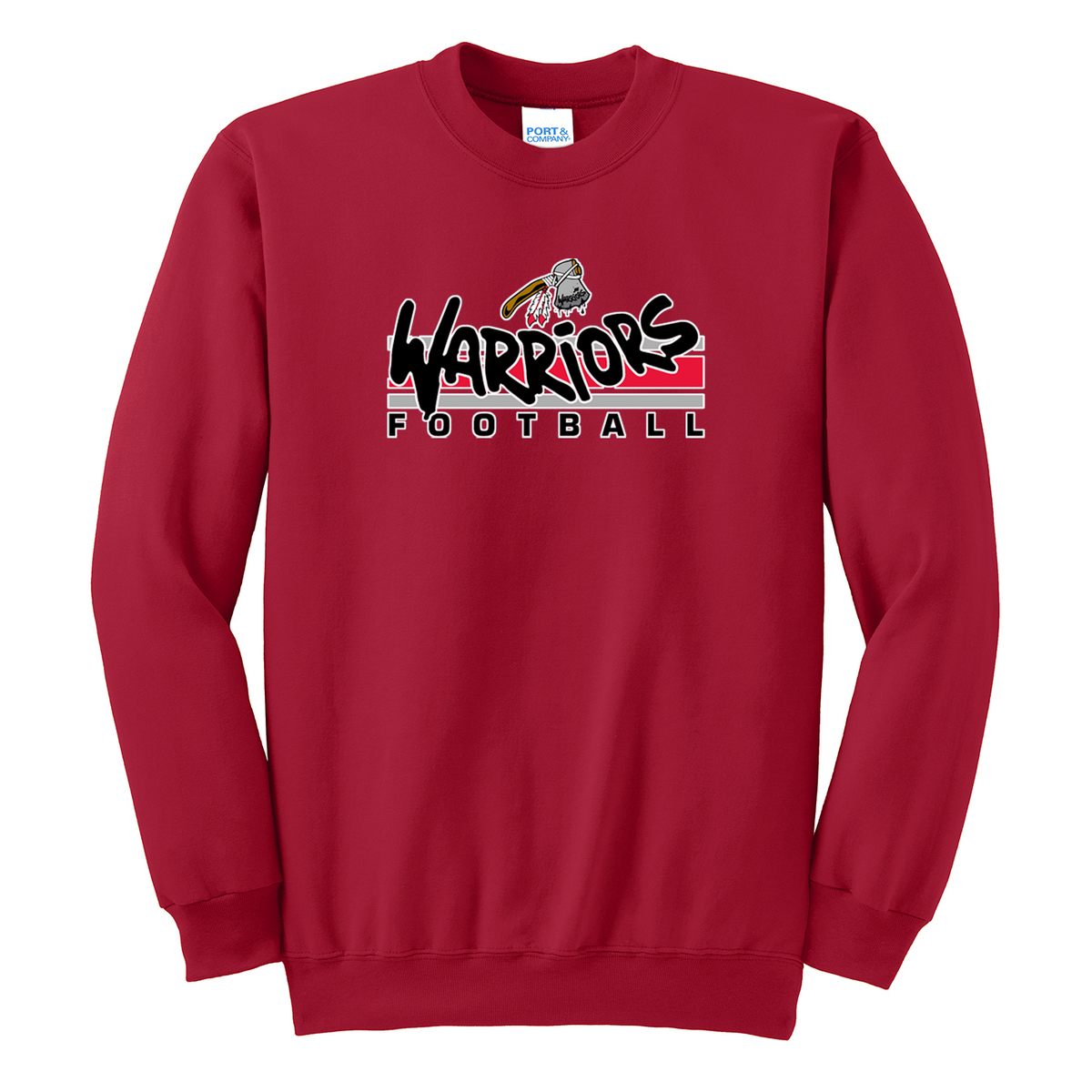 WV Warriors Football Crew Neck Sweater
