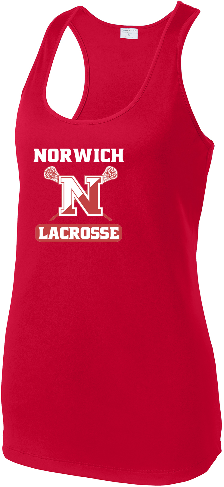 Norwich Youth Lacrosse Women's Red Racerback Tank