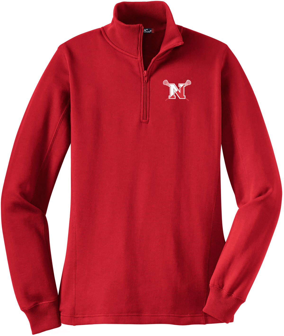 Norwich Youth Lacrosse Women's Red 1/4 Zip Fleece