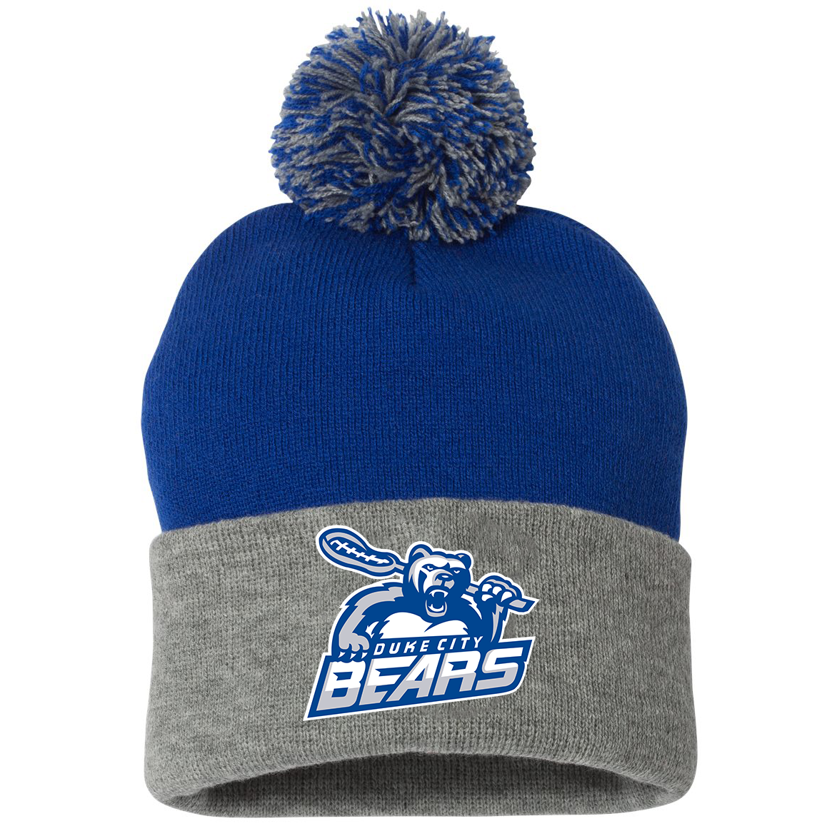 Duke City Bears Lacrosse Sportsman Pom-Pom Beanie