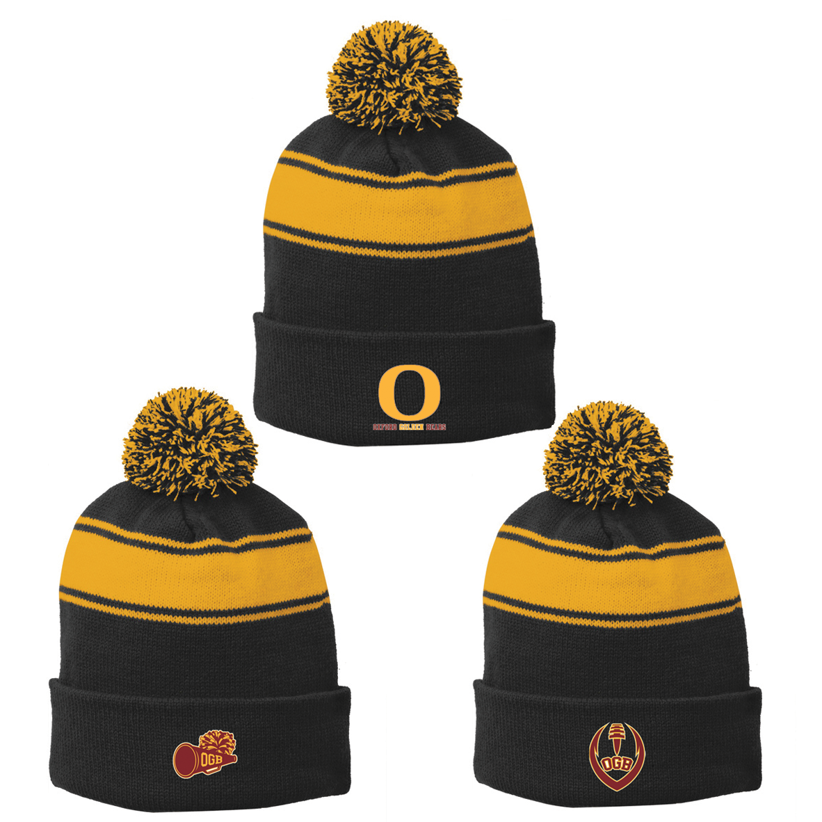 Oxford Golden Bears Pom Pom Beanie