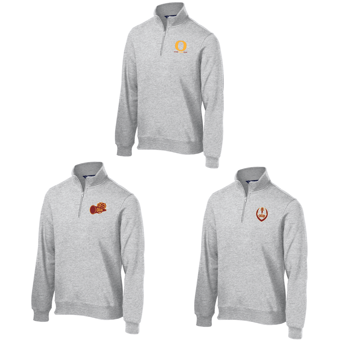 Oxford Golden Bears 1/4 Zip Fleece