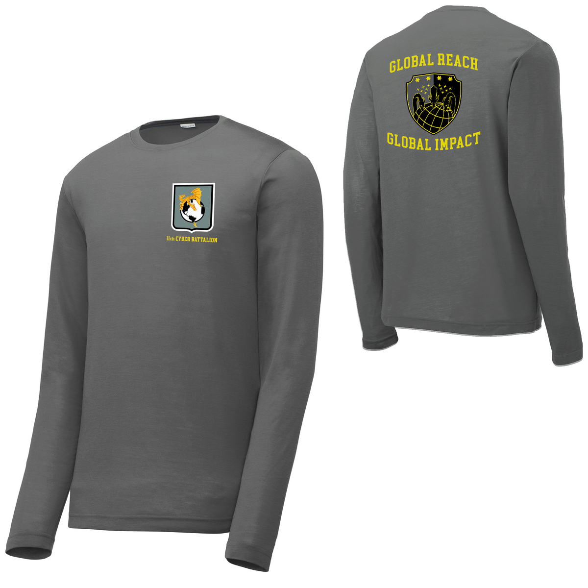 11th Cyber Battalion Long Sleeve CottonTouch Performance Shirt