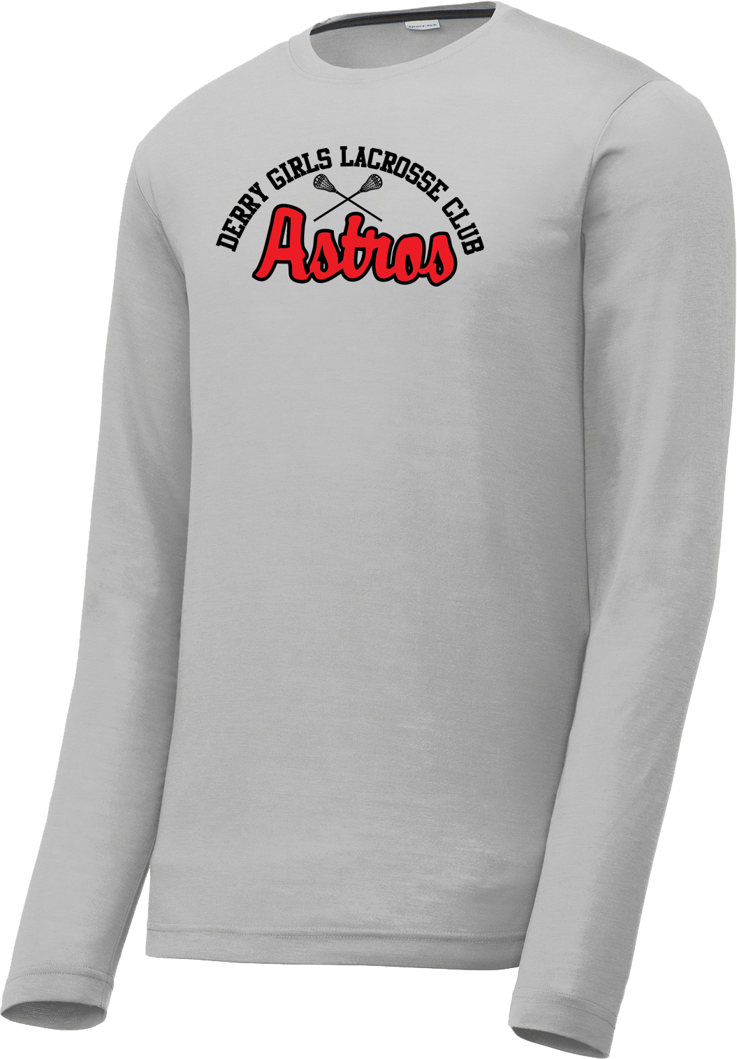 Derry Girls Lacrosse Men's Silver Long Sleeve CottonTouch Performance Shirt