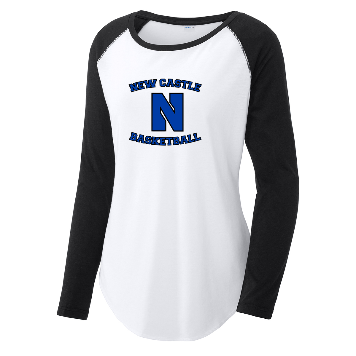 New Castle Basketball Women's Raglan Long Sleeve CottonTouch