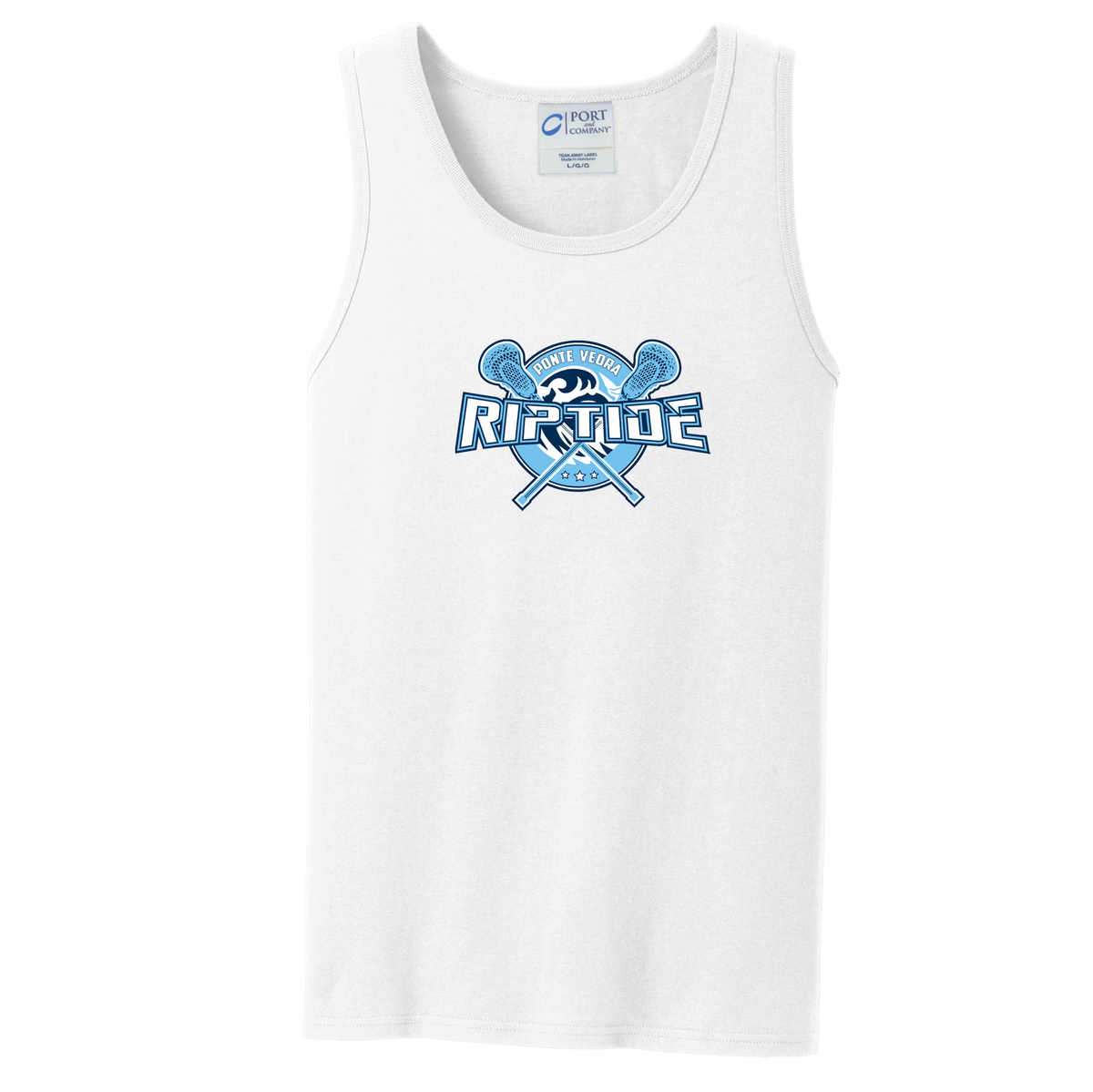 Ponte Vedra Riptide Lacrosse Sleeveless Cotton Tank Top