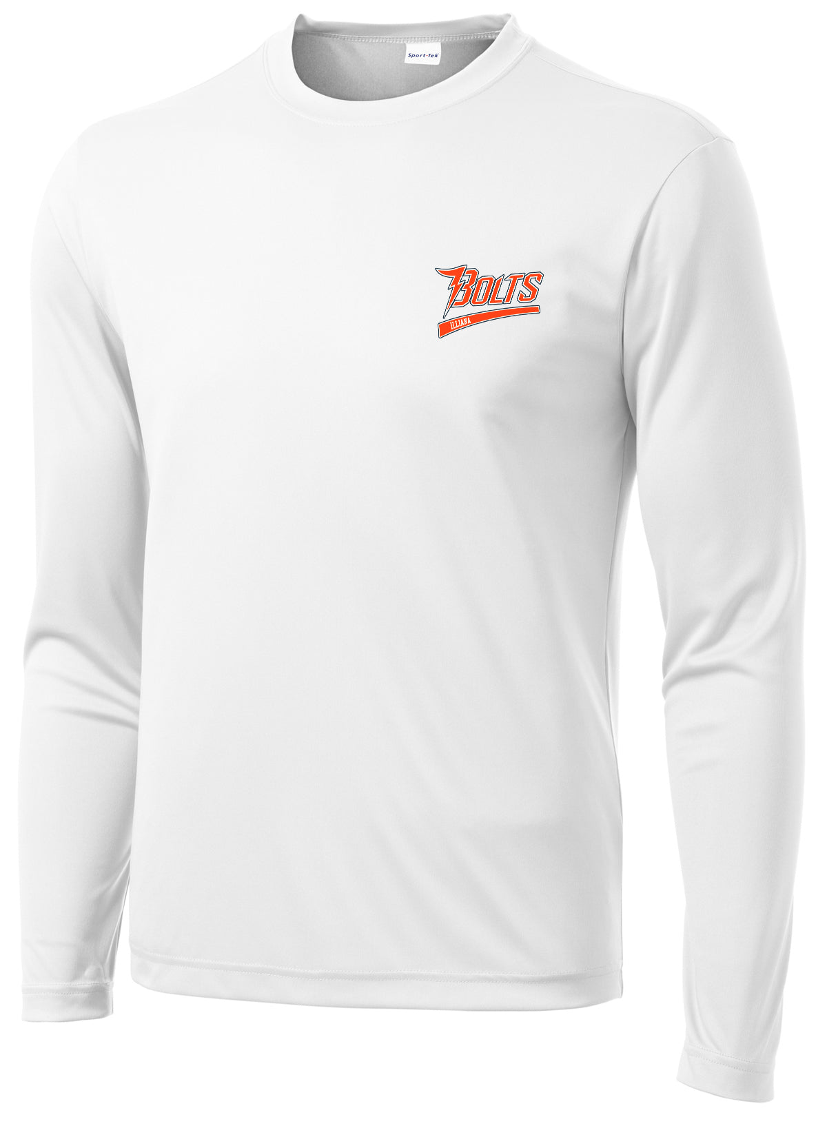 Illiana Thunderbolts White Long Sleeve Performance Shirt
