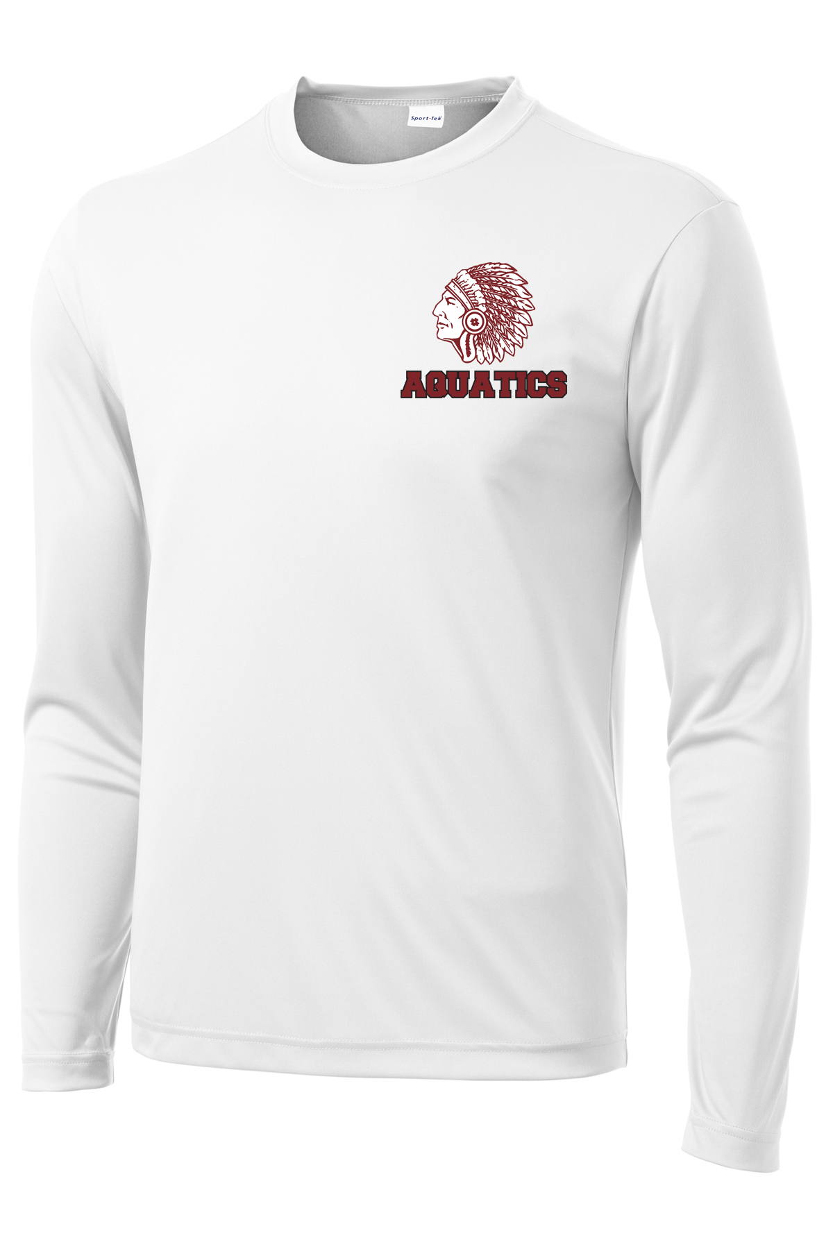 Farmington Aquatics White Long Sleeve Performance Shirt