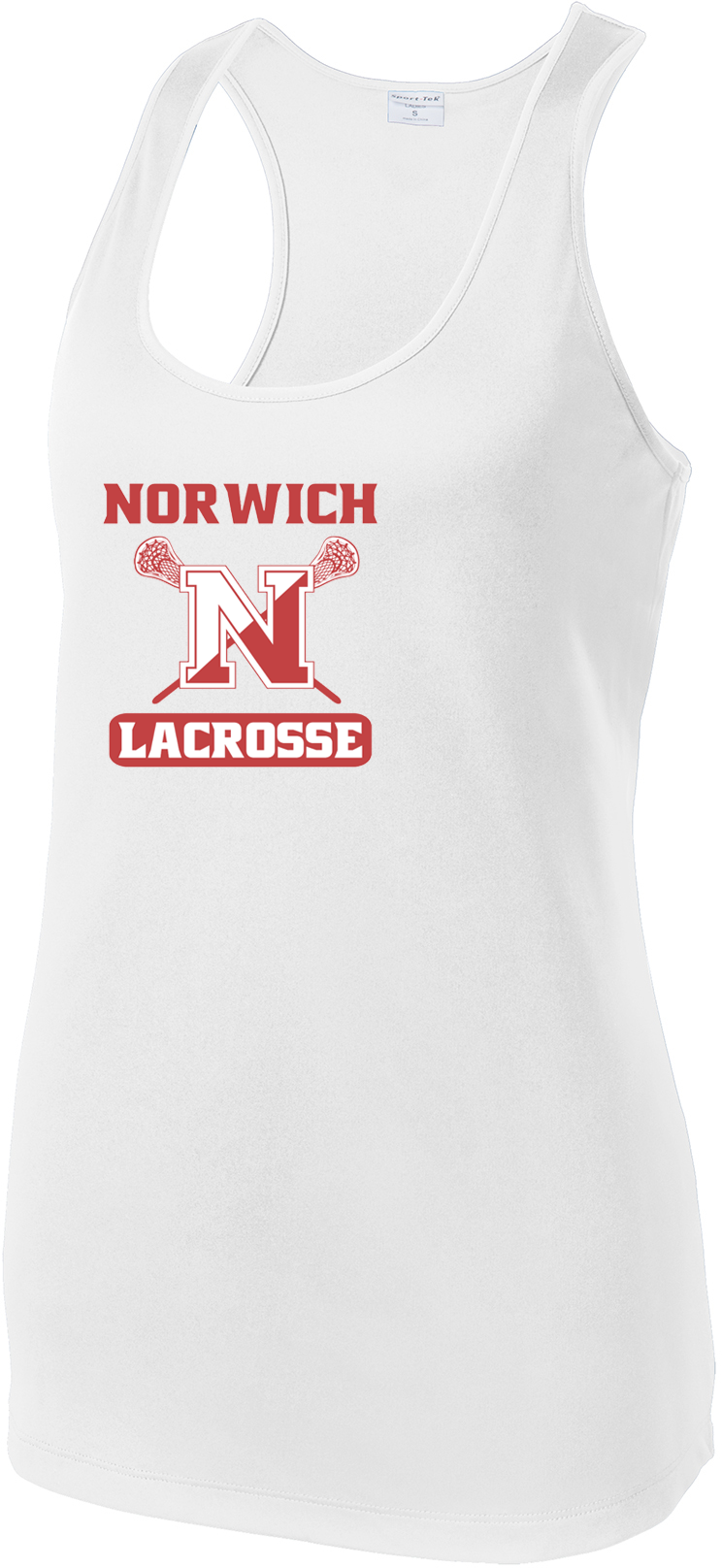 Norwich Youth Lacrosse Women's White Racerback Tank