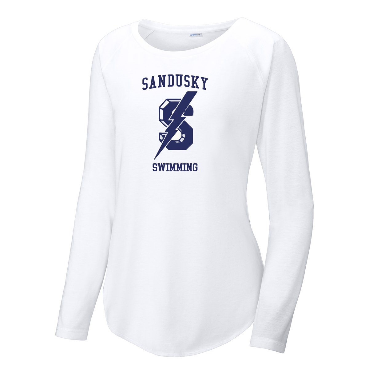 Sandusky Swimming Women's Raglan Long Sleeve CottonTouch